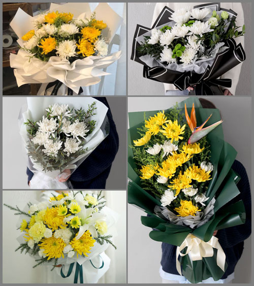 江苏南京-区龙袍街道白事花束代送